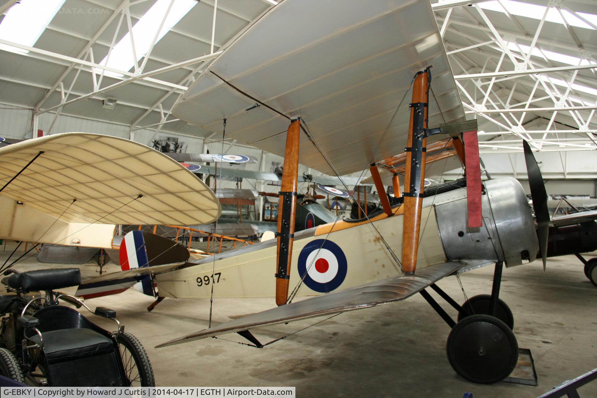 G-EBKY, 1920 Sopwith Pup C/N W/O 3004/14, Shuttleworth Trust, painted as 9917