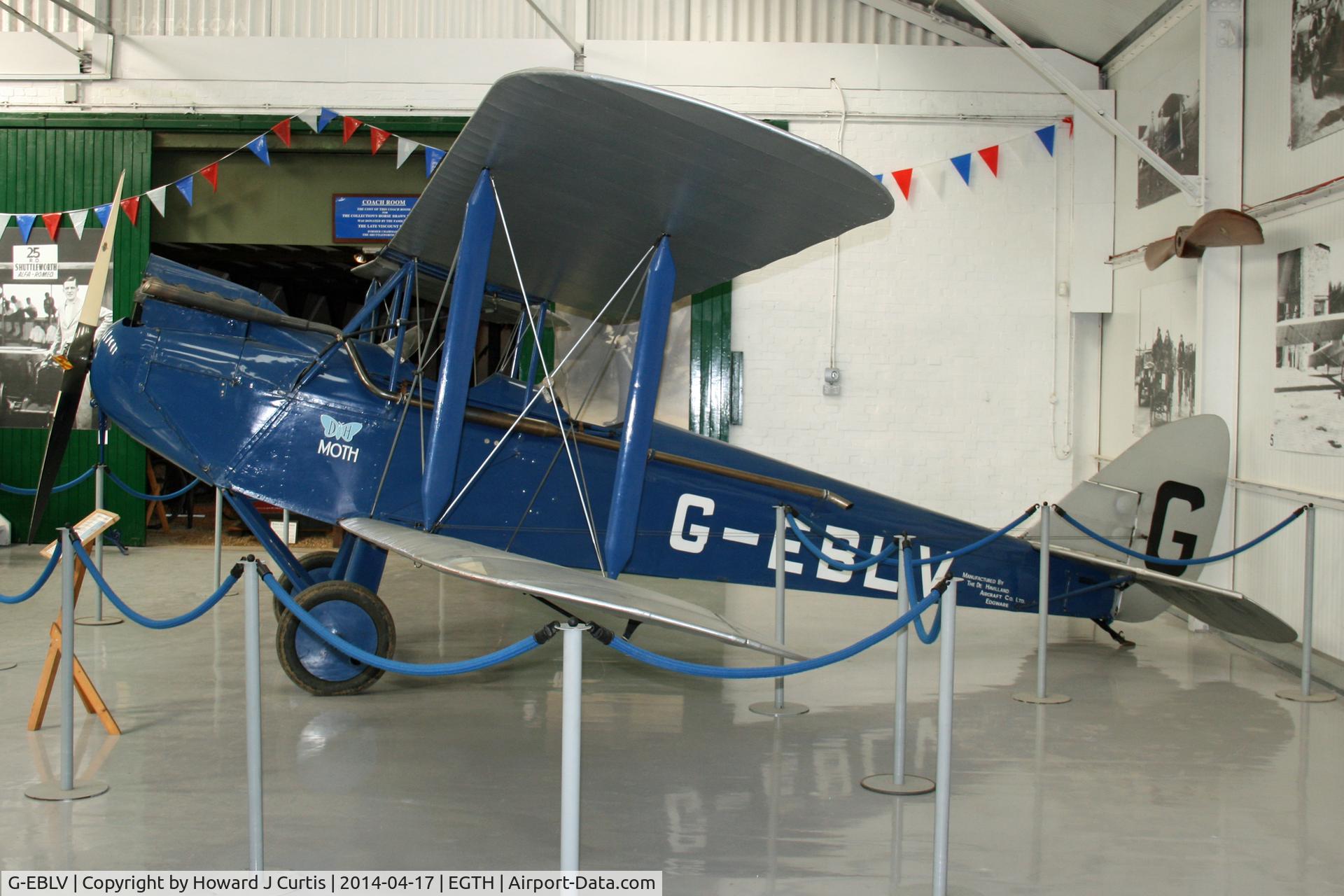 G-EBLV, 1925 De Havilland DH-60 Moth C/N 188, Shuttleworth Trust