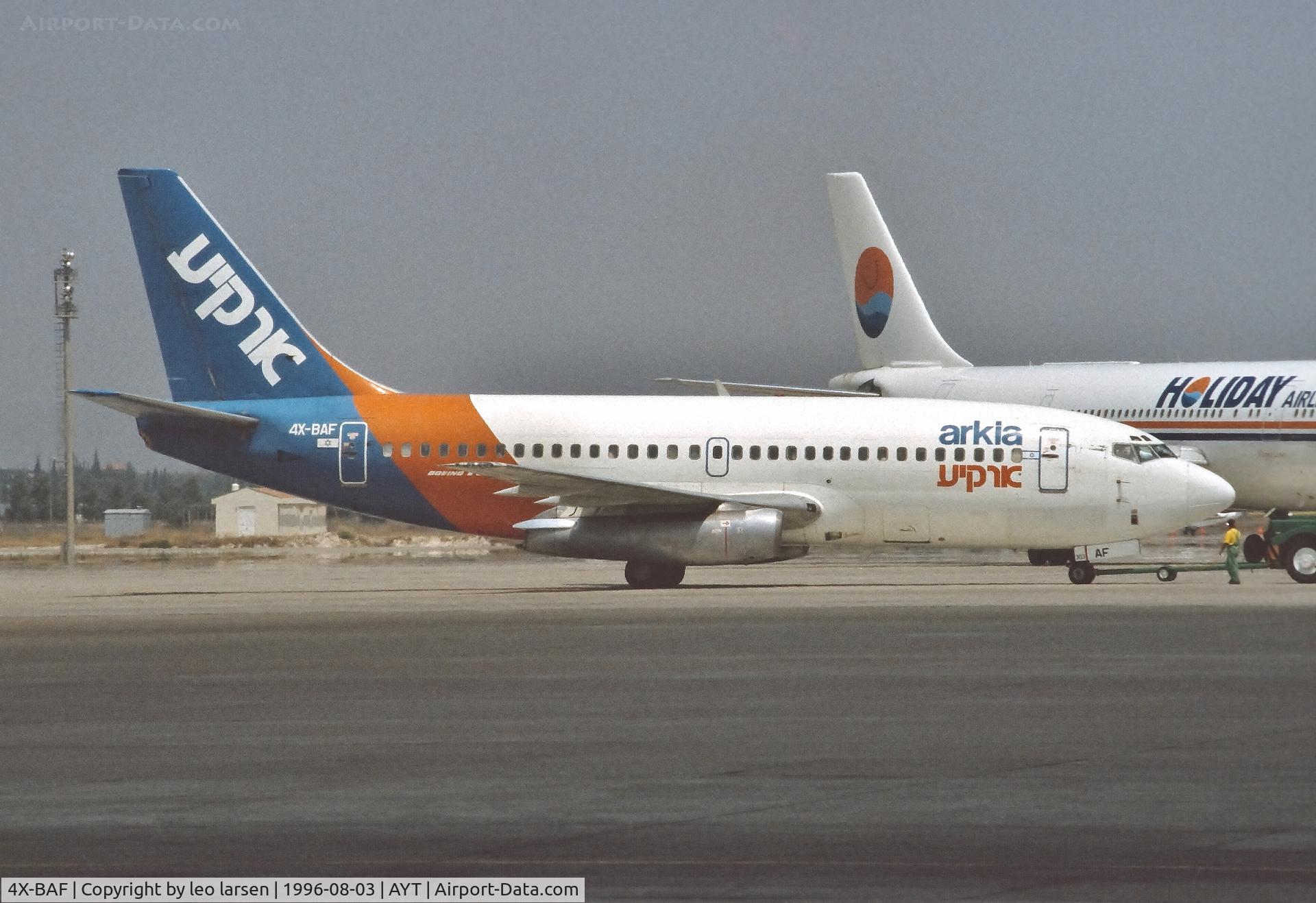 4X-BAF, 1970 Boeing 737-281 C/N 20413, Antalya 3.8.1996