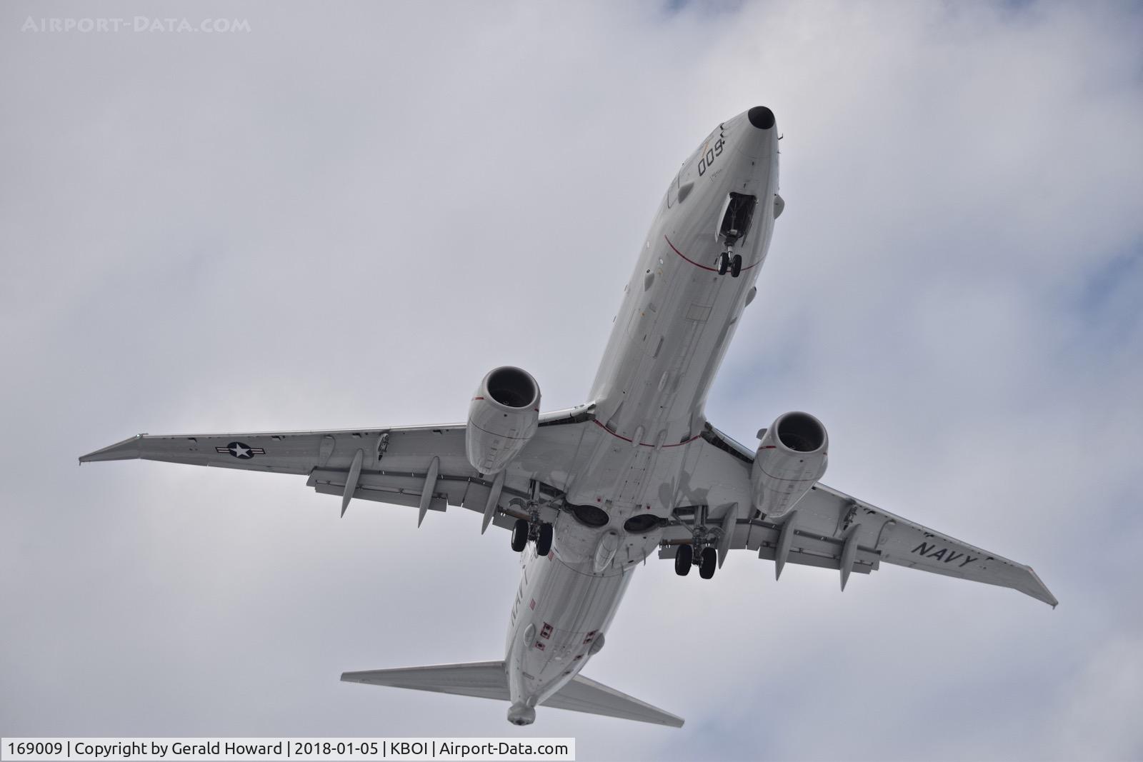 169009, 2016 Boeing P-8A Poseidon (737-8FV) C/N 44951, Landing RWY 10R.  VP-4 “Skinny Dragons”, Whidbey Island,WA. Call Sign 
