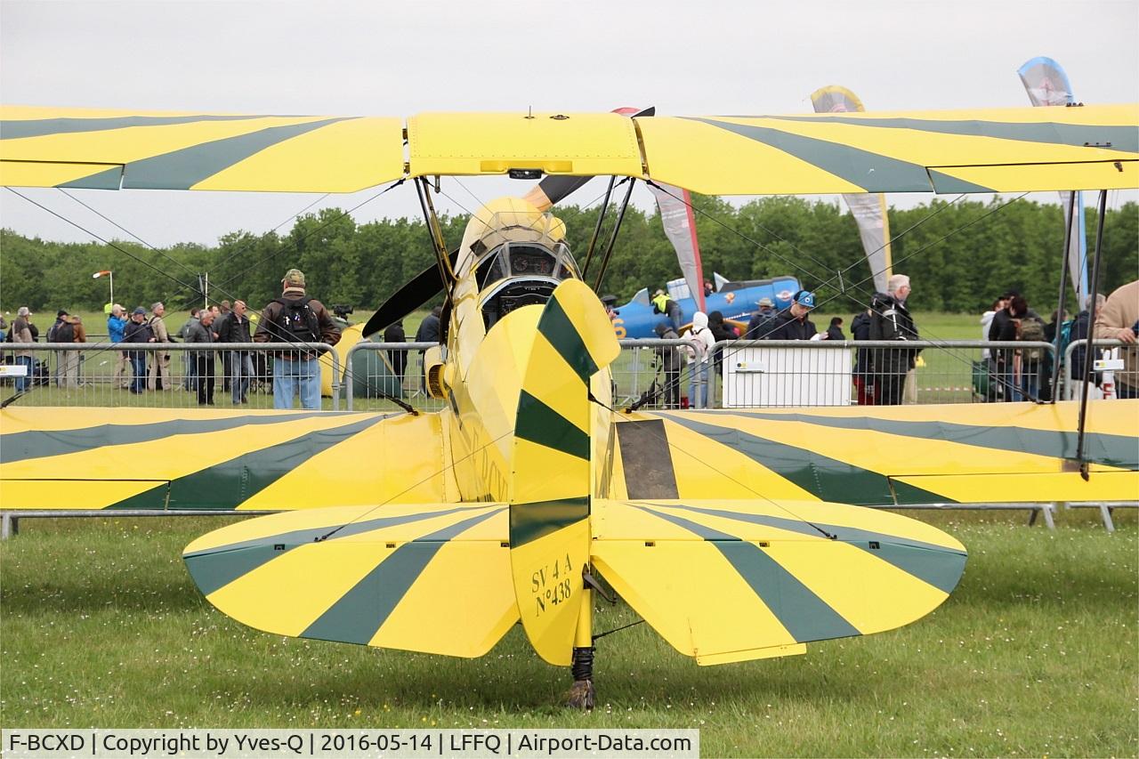 F-BCXD, 1946 Stampe and Vertongen SV-4A C/N 438, Stampe-Vertongen SV-4A, Static display, La Ferté-Alais Airfield (LFFQ) Air show 2016