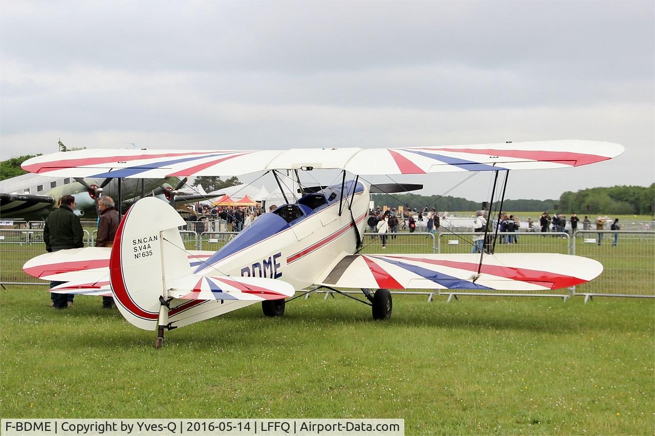 F-BDME, Stampe-Vertongen SV-4A C/N 635, Stampe-Vertongen SV-4A, Static display, La Ferté-Alais airfield (LFFQ) Air show 2016
