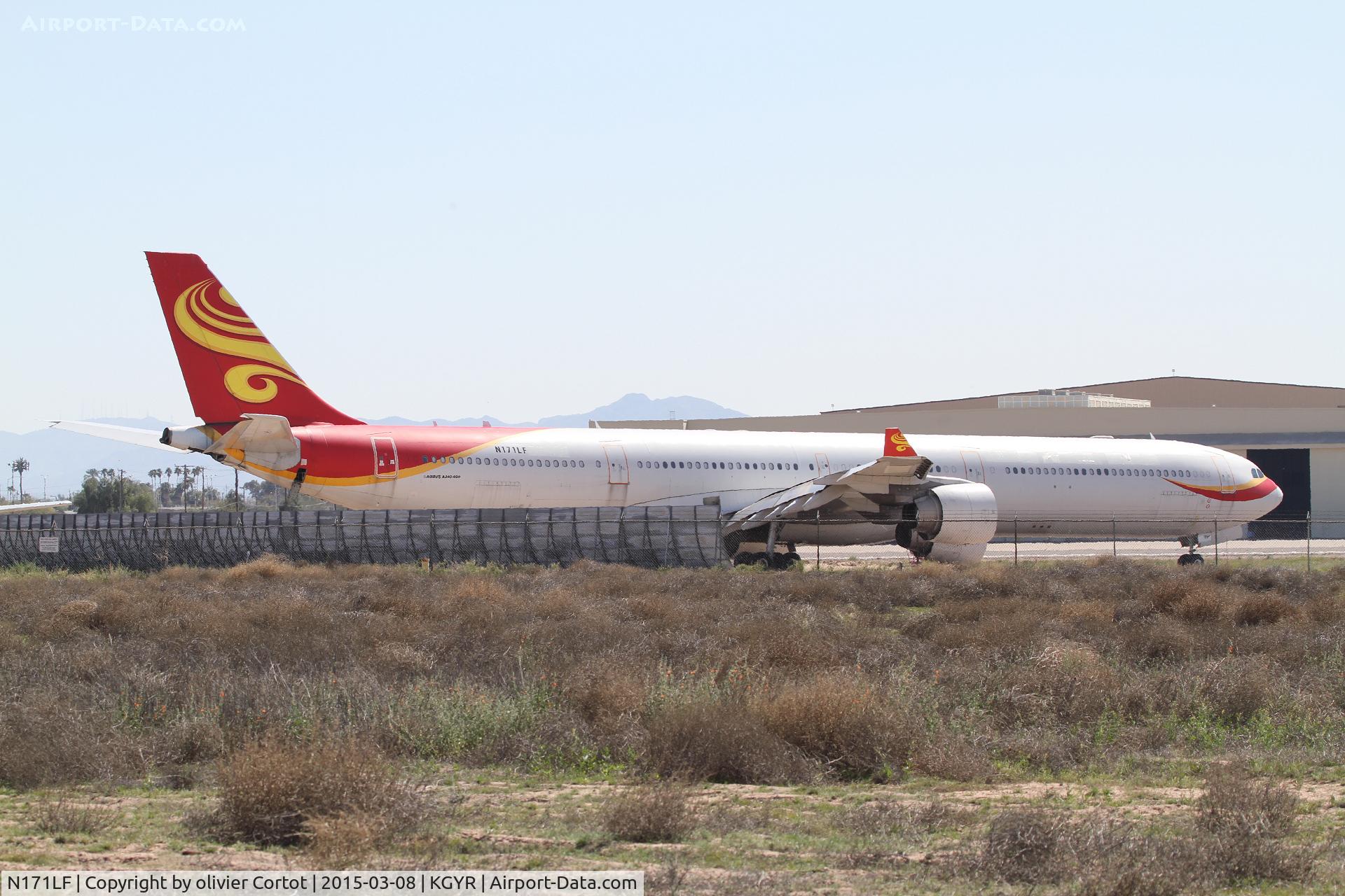 N171LF, 2002 Airbus A340-642 C/N 453, In goodyear airport