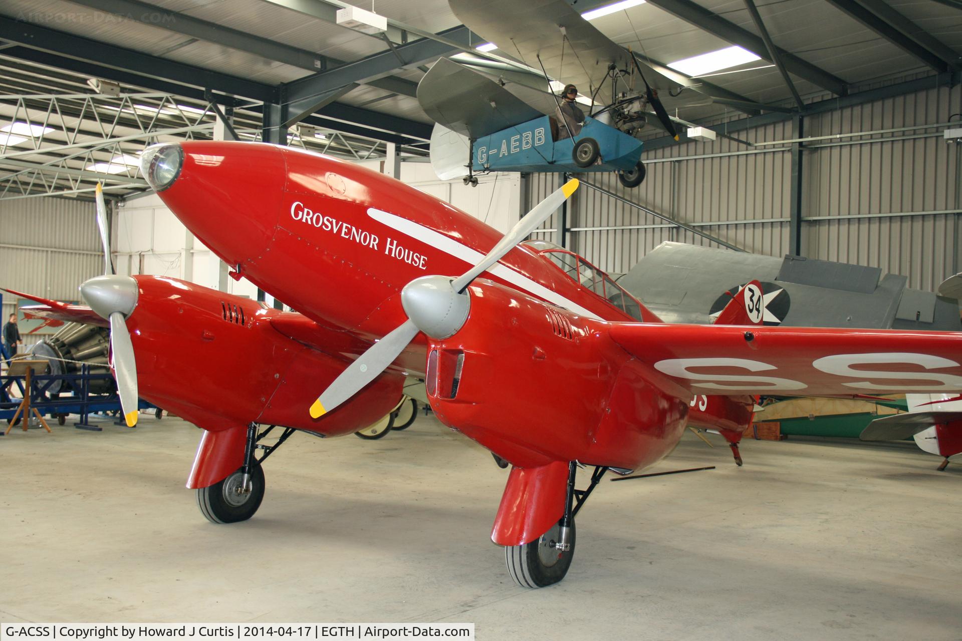 G-ACSS, 1934 De Havilland DH-88 Comet C/N 1996, Shuttleworth Trust