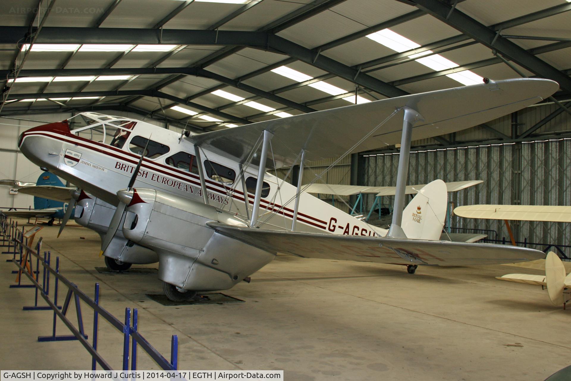 G-AGSH, 1945 De Havilland DH-89A Dominie/Dragon Rapide C/N 6884, Shuttleworth Trust
