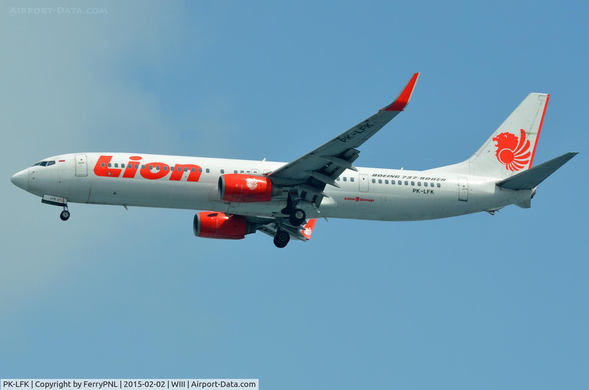 PK-LFK, 2007 Boeing 737-9GP/ER C/N 35713, Arrival of Lion Air B739