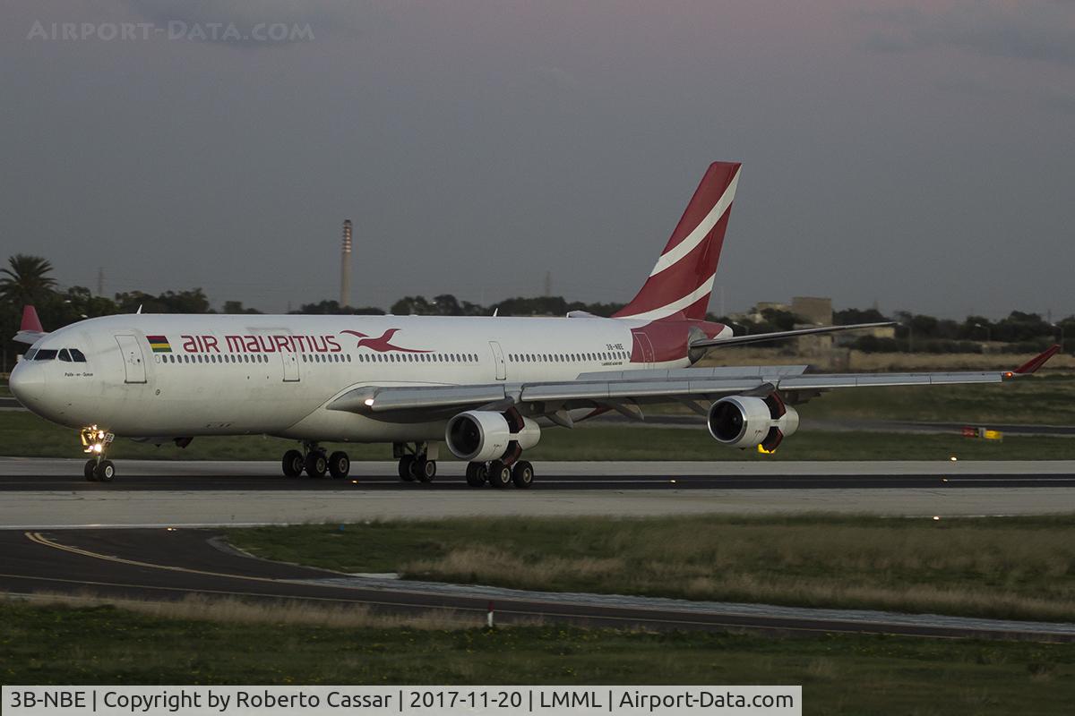 3B-NBE, 1999 Airbus A340-313 C/N 268, Runway 31