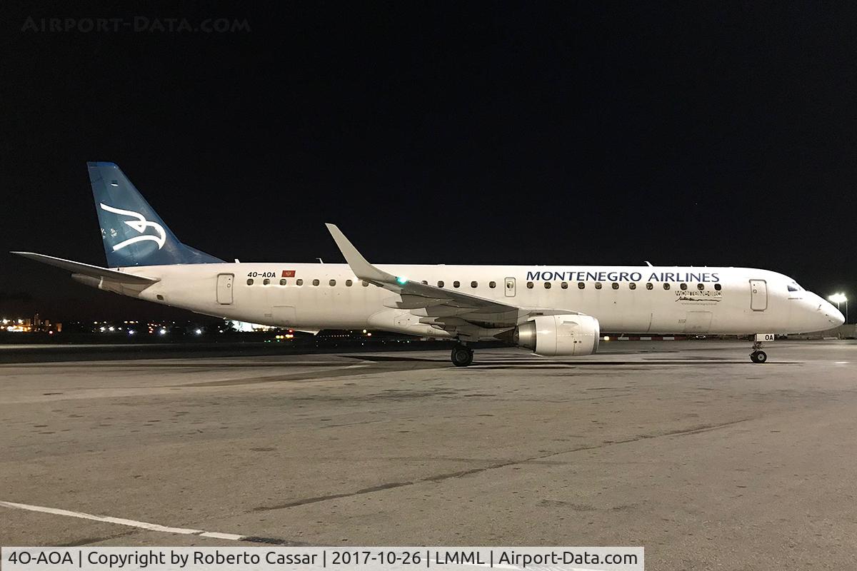 4O-AOA, 2008 Embraer 195LR (ERJ-190-200LR) C/N 19000180, Park 9