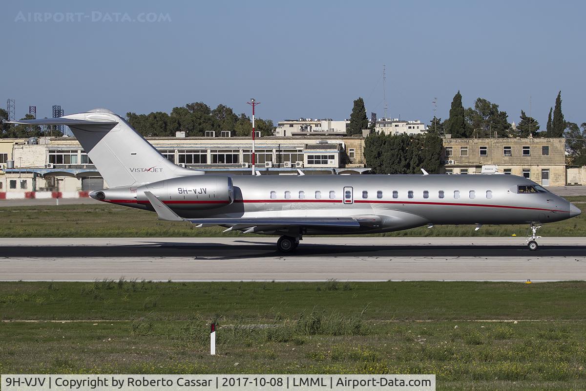 9H-VJV, 2015 Bombardier BD-700-1A10 Global Express 6000 C/N 9725, Runway 31 Backtrack