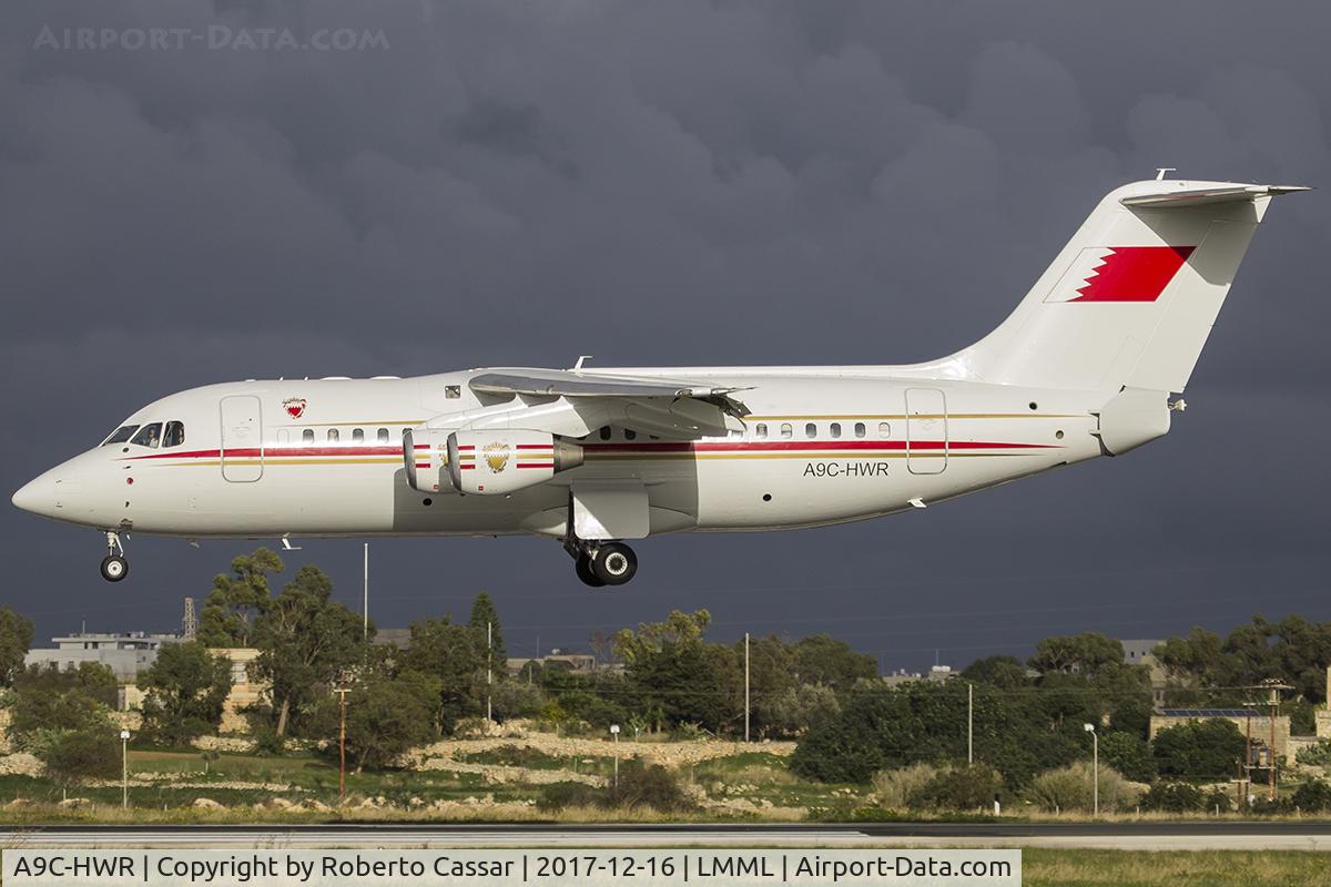A9C-HWR, 1997 British Aerospace Avro 146-RJ85 C/N E.2306, Runway 31