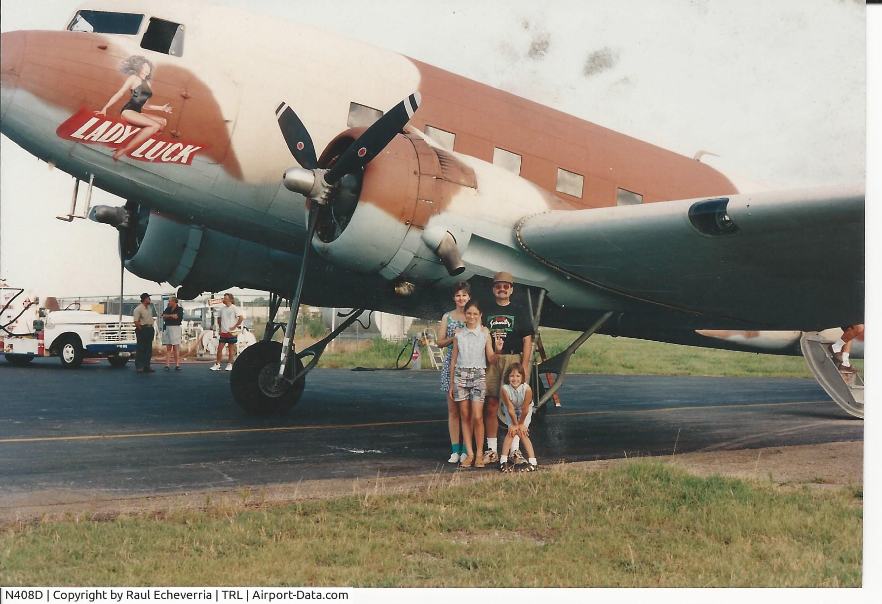 N408D, 1940 Douglas DC-3-G202A C/N 2247, N408D at TRL
