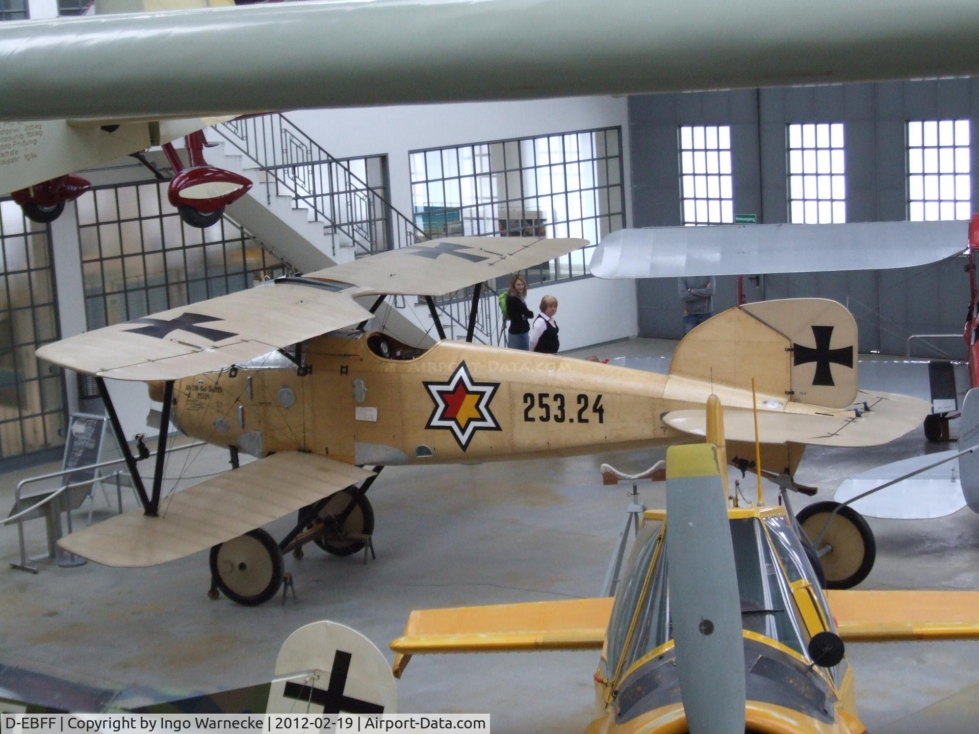 D-EBFF, 2011 Albatros D.III (Oeffag) Replica C/N Not found D-EBFF, Albatros D III (Oeffag) replica at the Deutsches Museum Flugwerft Schleißheim, Oberschleißheim