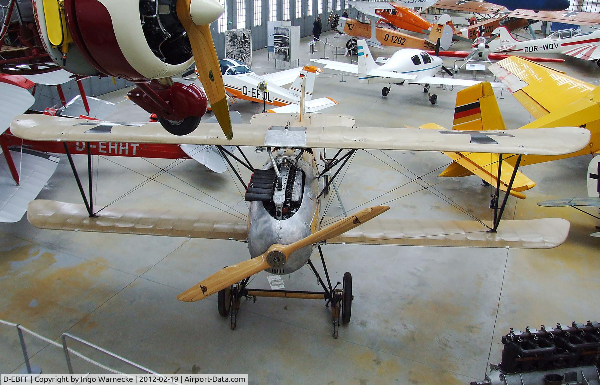 D-EBFF, 2011 Albatros D.III (Oeffag) Replica C/N Not found D-EBFF, Albatros D III (Oeffag) replica at the Deutsches Museum Flugwerft Schleißheim, Oberschleißheim