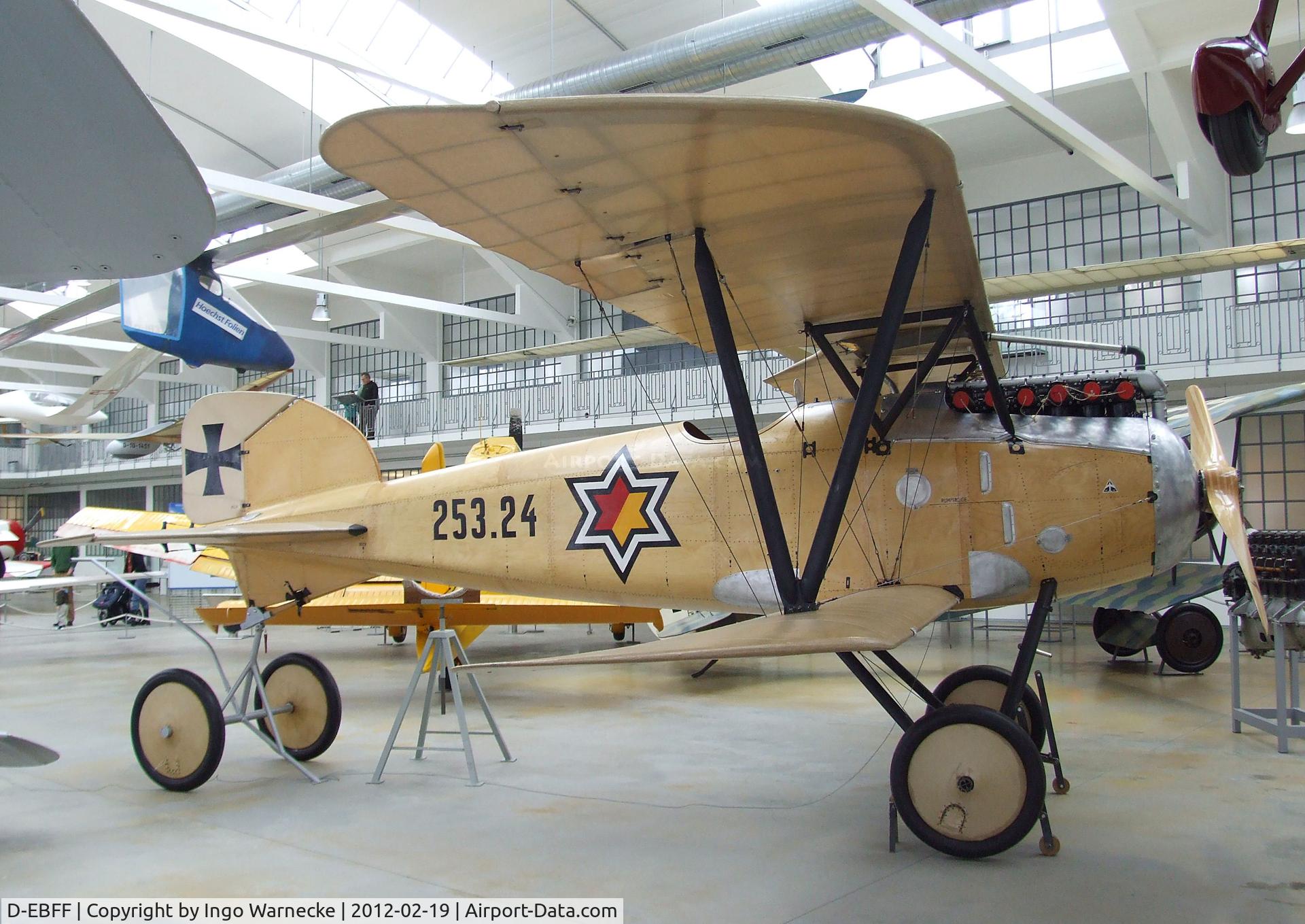D-EBFF, 2011 Albatros D.III (Oeffag) Replica C/N Not found D-EBFF, Albatros D III (Oeffag) replica at the Deutsches Museum Flugwerft Schleißheim, Oberschleißheim