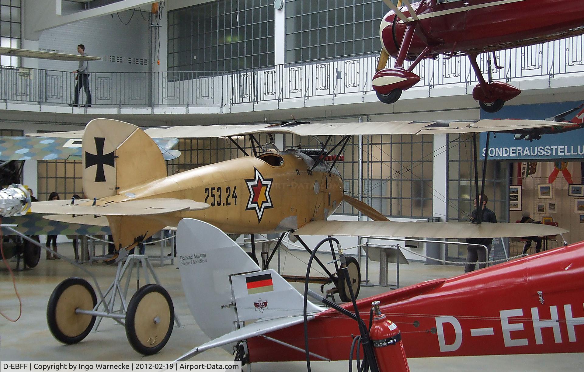 D-EBFF, 2011 Albatros D.III (Oeffag) Replica C/N Not found D-EBFF, Albatros D III (Oeffag) replica at the Deutsches Museum Flugwerft Schleißheim, Oberschleißheim