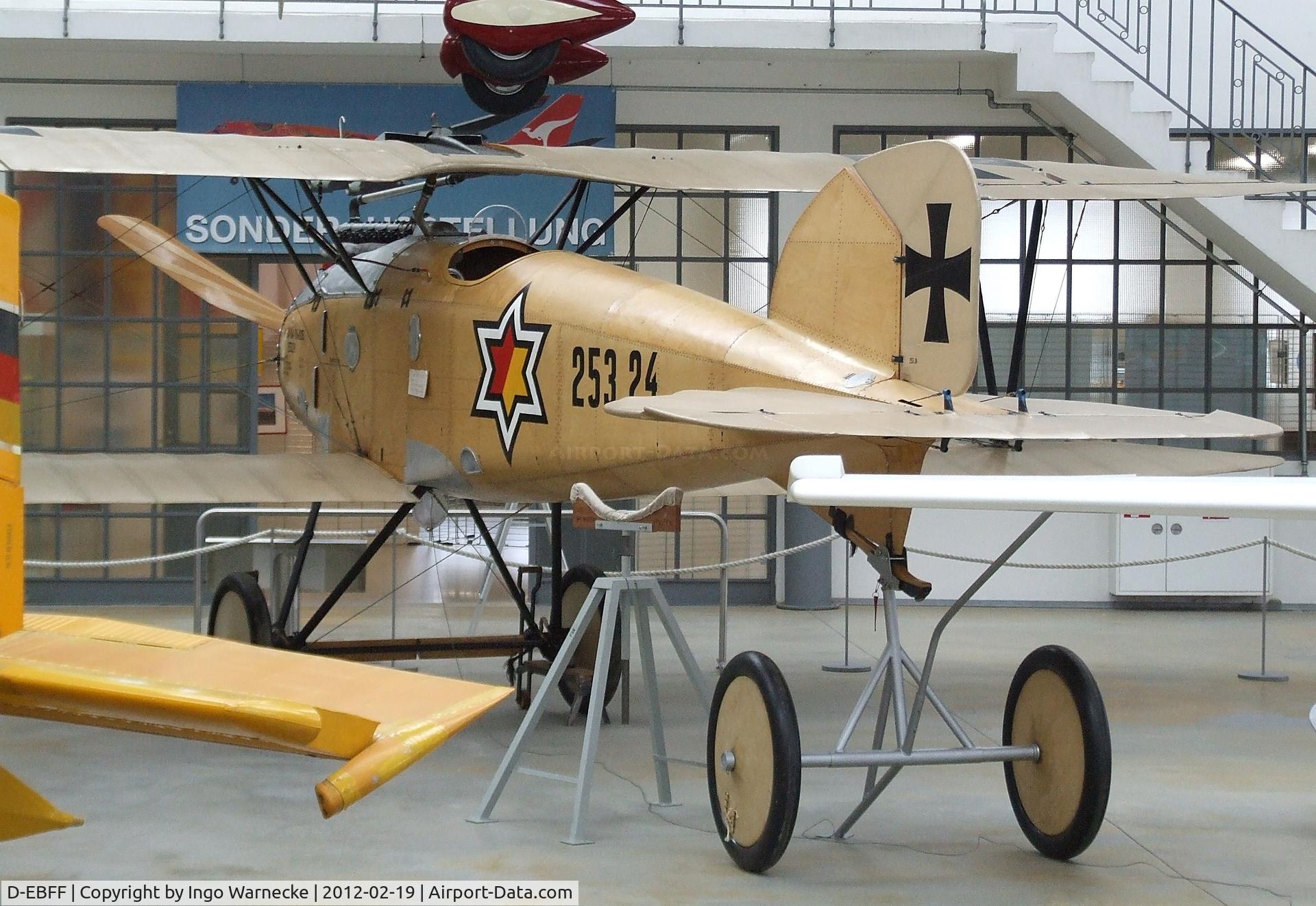 D-EBFF, 2011 Albatros D.III (Oeffag) Replica C/N Not found D-EBFF, Albatros D III (Oeffag) replica at the Deutsches Museum Flugwerft Schleißheim, Oberschleißheim