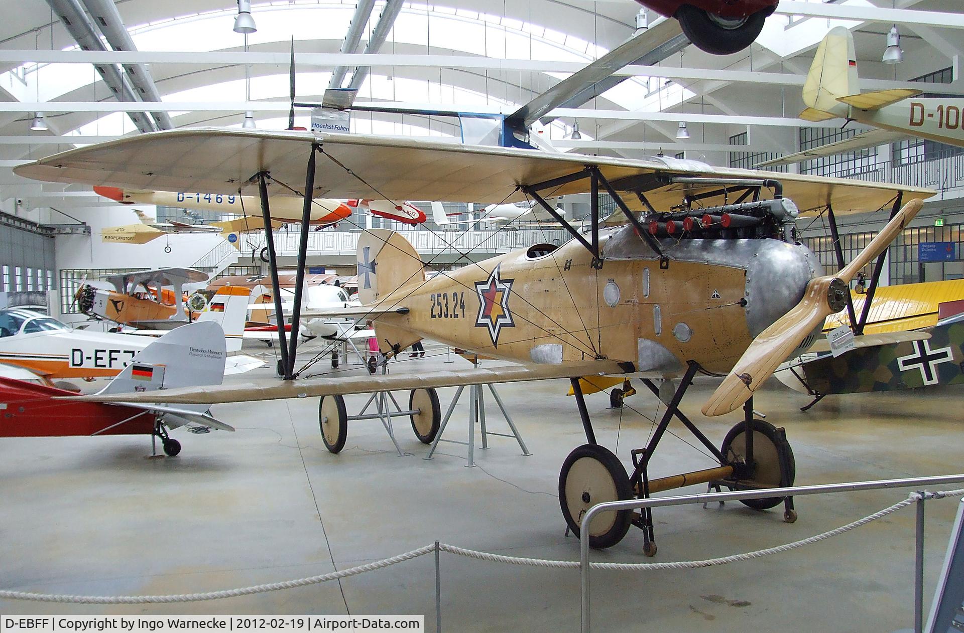 D-EBFF, 2011 Albatros D.III (Oeffag) Replica C/N Not found D-EBFF, Albatros D III (Oeffag) replica at the Deutsches Museum Flugwerft Schleißheim, Oberschleißheim