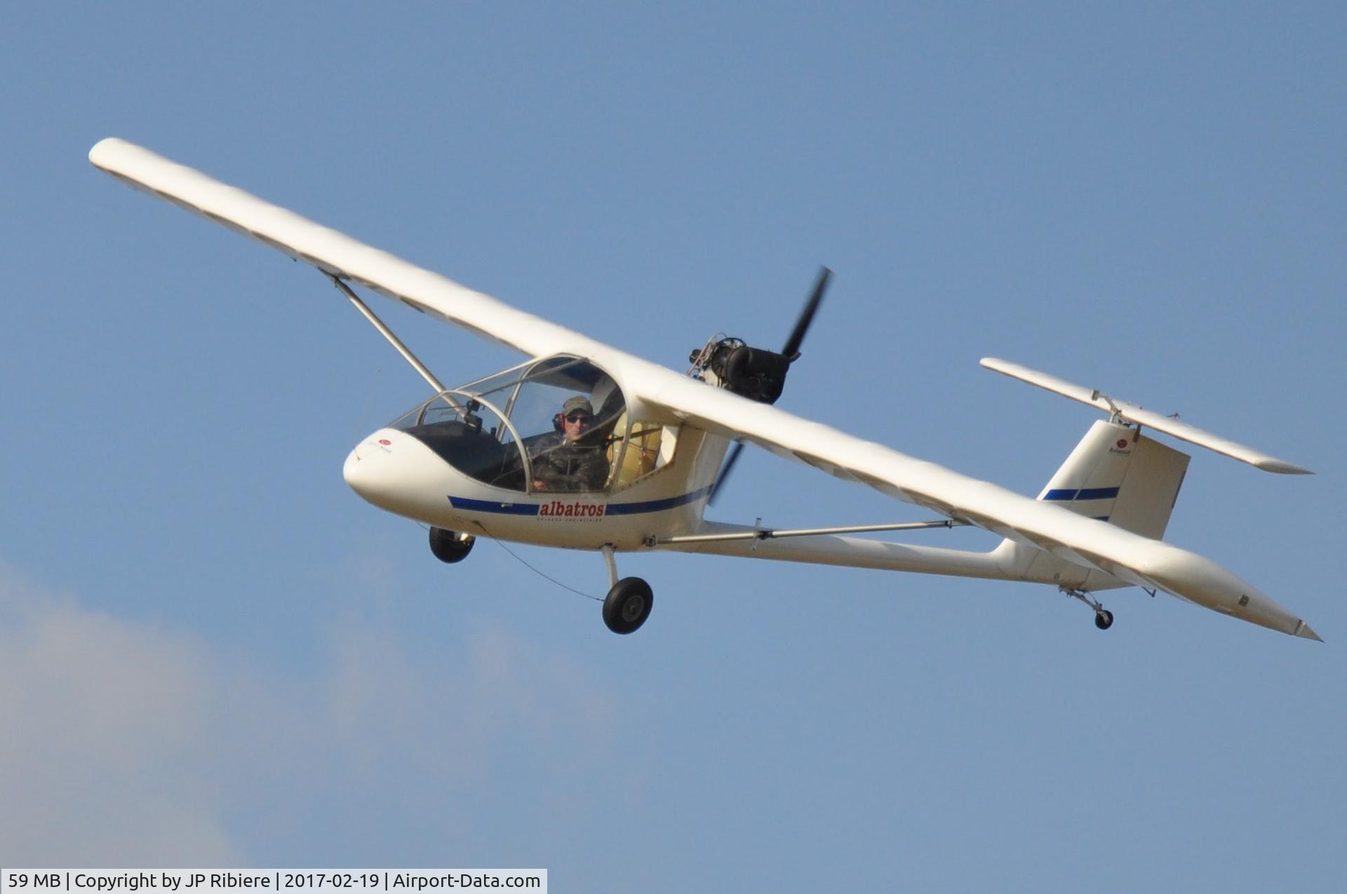 59 MB, 1993 Aviasud AE-209 Albatros C/N 51, First flight at LF.5525 after rev. in feb.2017