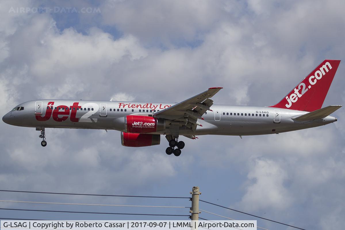 G-LSAG, 1987 Boeing 757-21B C/N 24014, Runway 31