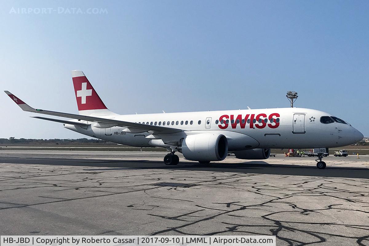 HB-JBD, 2016 Bombardier CSeries CS100 (BD-500-1A10) C/N 50013, Park 9