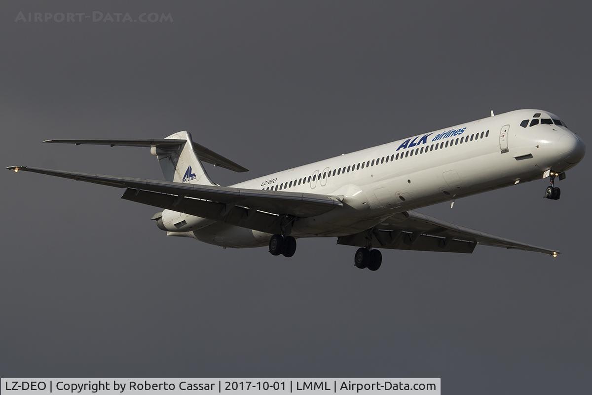 LZ-DEO, 1981 McDonnell Douglas MD-82 (DC-9-82) C/N 48079, Runway 13