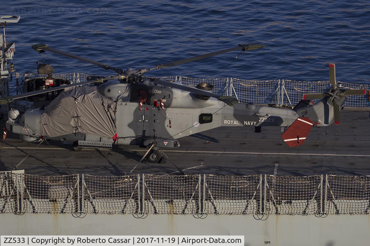 ZZ533, AgustaWestland AW-159 Wildcat HMA.2 C/N 541, Valletta Port