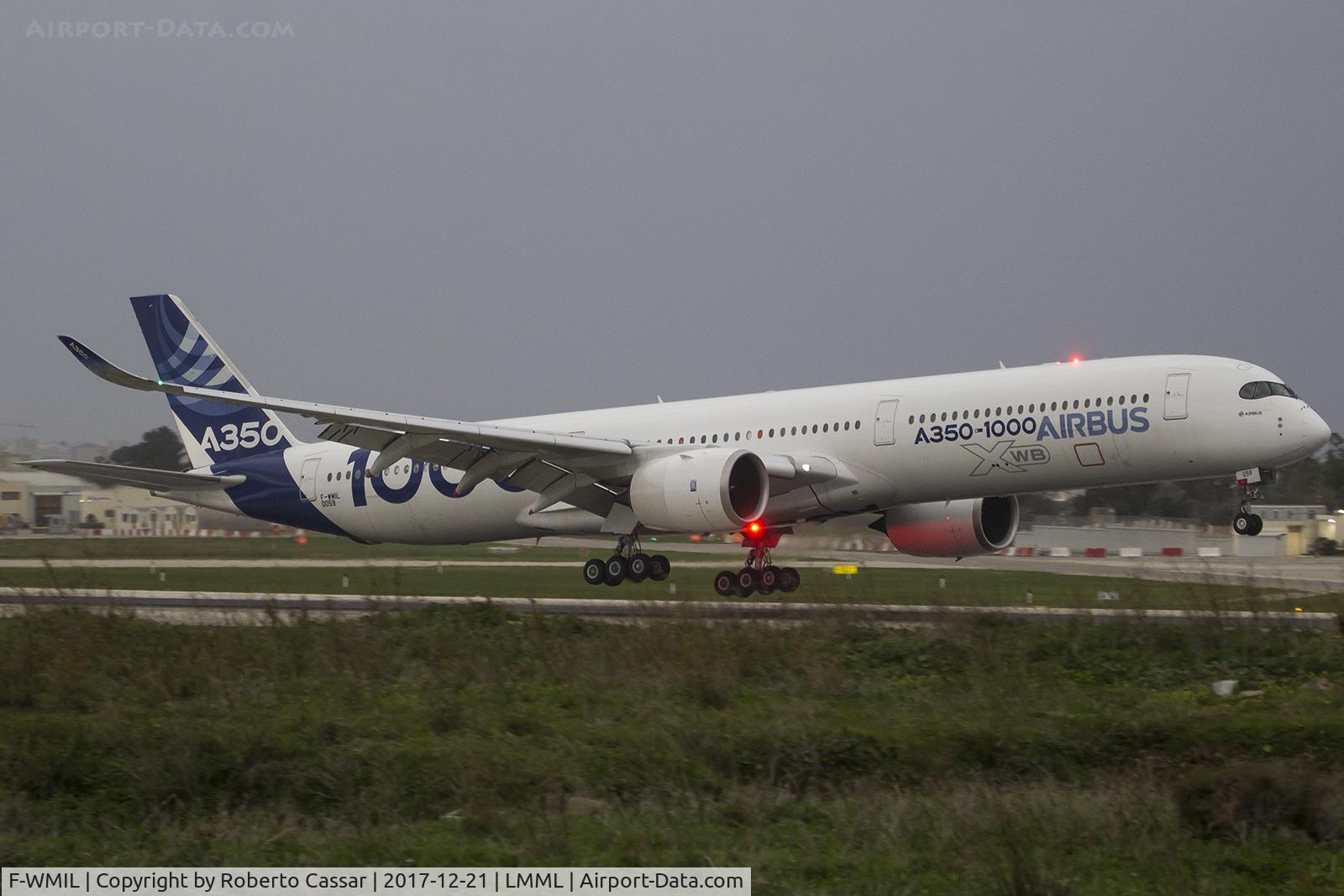 F-WMIL, 2016 Airbus A350-1041 C/N 059, Runway 13