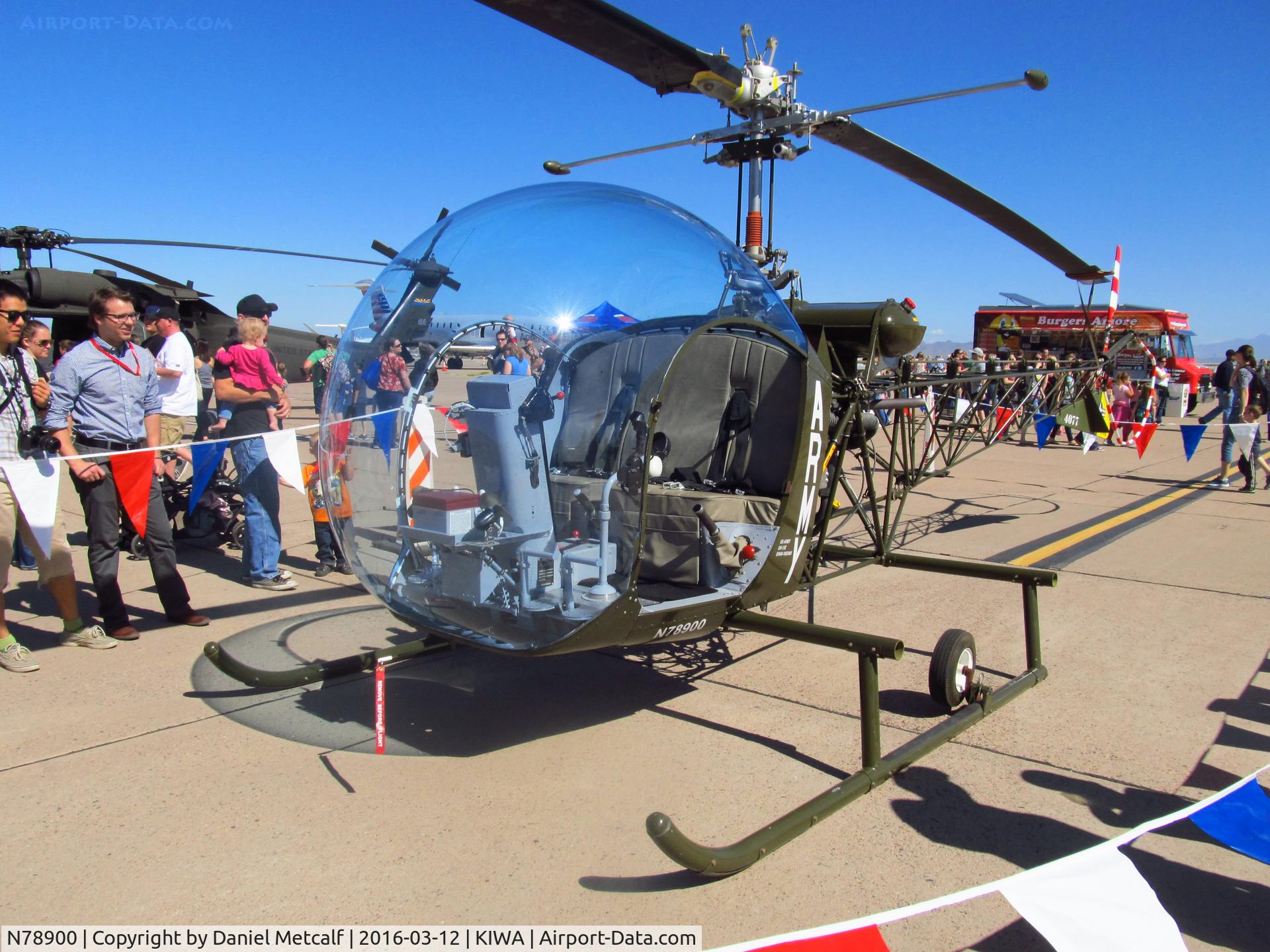 N78900, 1952 Bell 47D-1 C/N 480, Gateway Aviation Day 2016