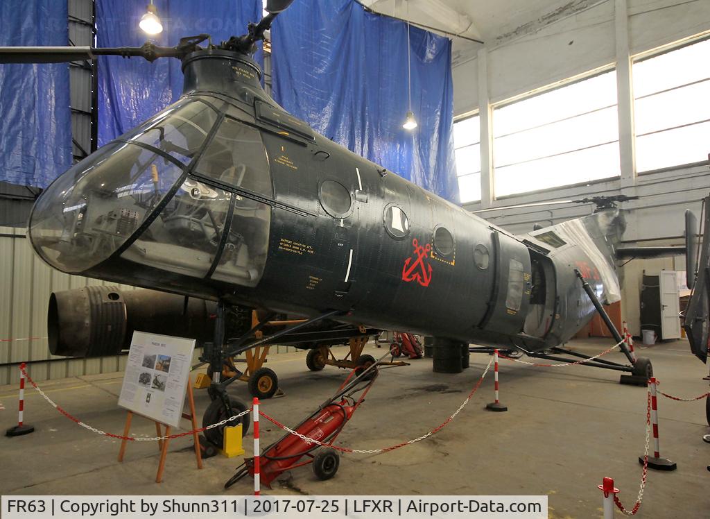 FR63, Piasecki H-21C Workhorse C/N FR63, Preserved inside Rochefort Naval Museum... Coded as 20H