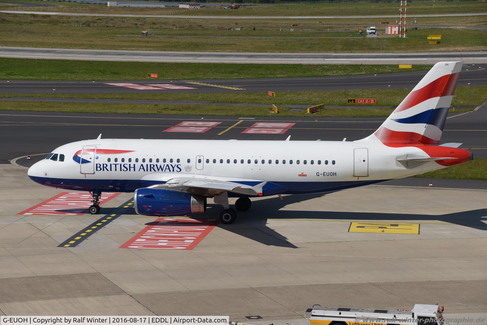 G-EUOH, 2001 Airbus A319-131 C/N 1604, Airbus A319-131 - BA BAW British Airways 'Flying Start' - 1604 - G-EUOH - 17.08.2016 - DUS