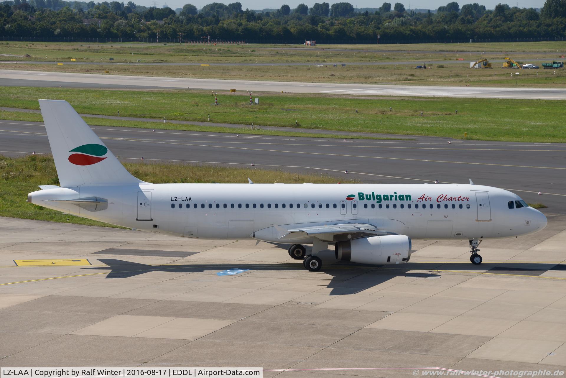 LZ-LAA, 1991 Airbus A320-231 C/N 256, Airbus A320-231 - 1T BUC Bulgarian Air Charter - 256 - LZ-LAA - 17.08.2016 - DUS