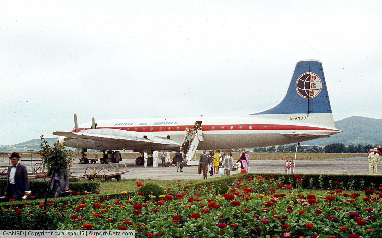 G-ANBD, 1955 Bristol 175 Britannia 102 C/N 12905, Found in grandfathers old slide deck. Most likely taken mid 60's in the UK
