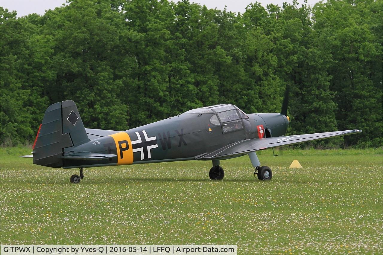 G-TPWX, 1966 Heliopolis Gomhouria Mk.6 (Bu-181) C/N 183, Heliopolis Gomhouria Mk.6 (Bu-181), Taxiing, La Ferté-Alais (LFFQ) air show 2016