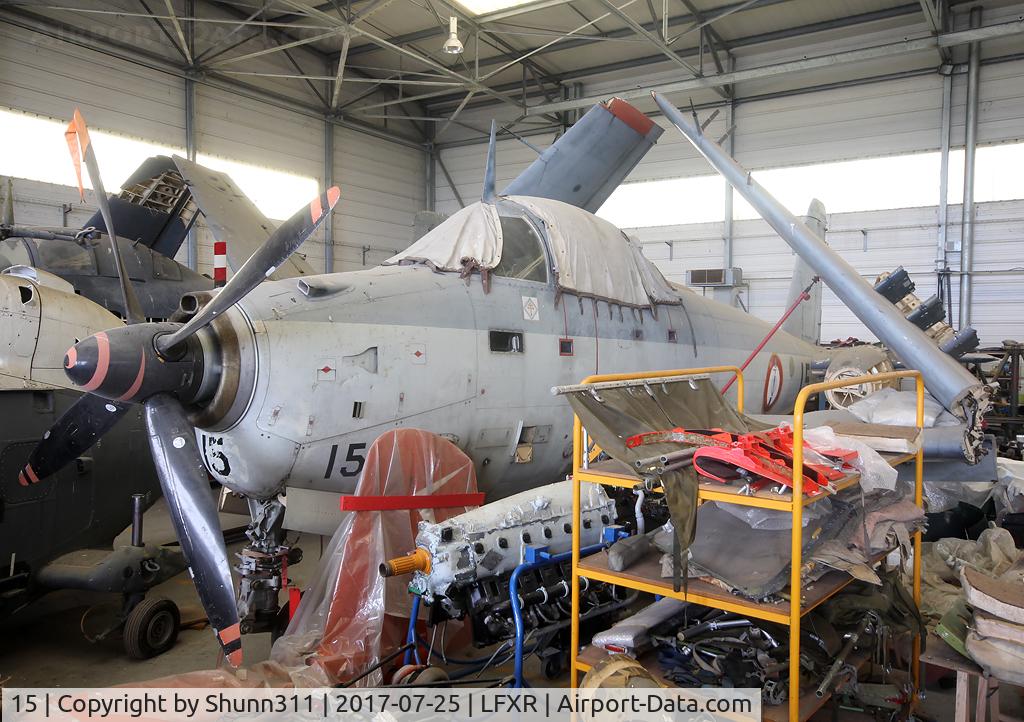 15, 1960 Breguet Br.1050 Alize C/N 15, Preserved or stored Alizé inside Rochefort Naval Museum...