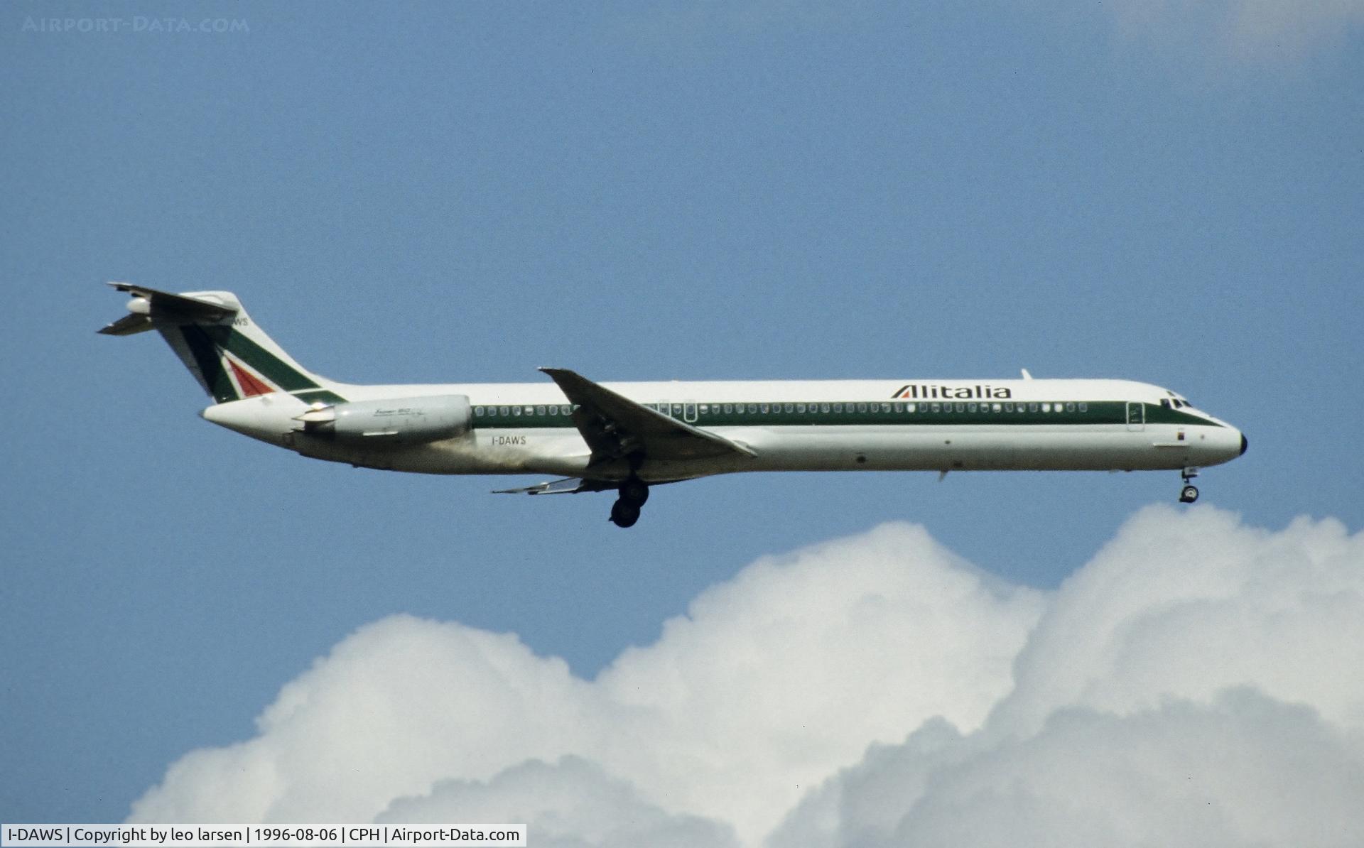 I-DAWS, 1985 McDonnell Douglas MD-82 (DC-9-82) C/N 49209/1191, Copenhagen 6.8.1996