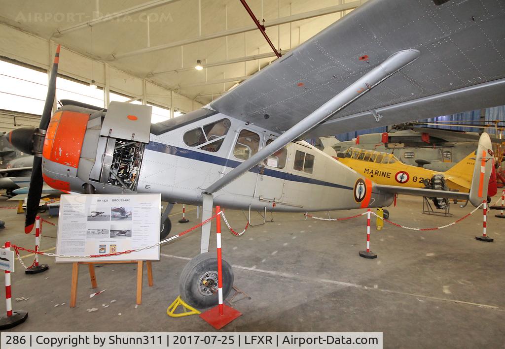 286, Max Holste MH-1521 Broussard C/N 286, Preserved French Navy Broussard at the Rochefort Naval Museum...