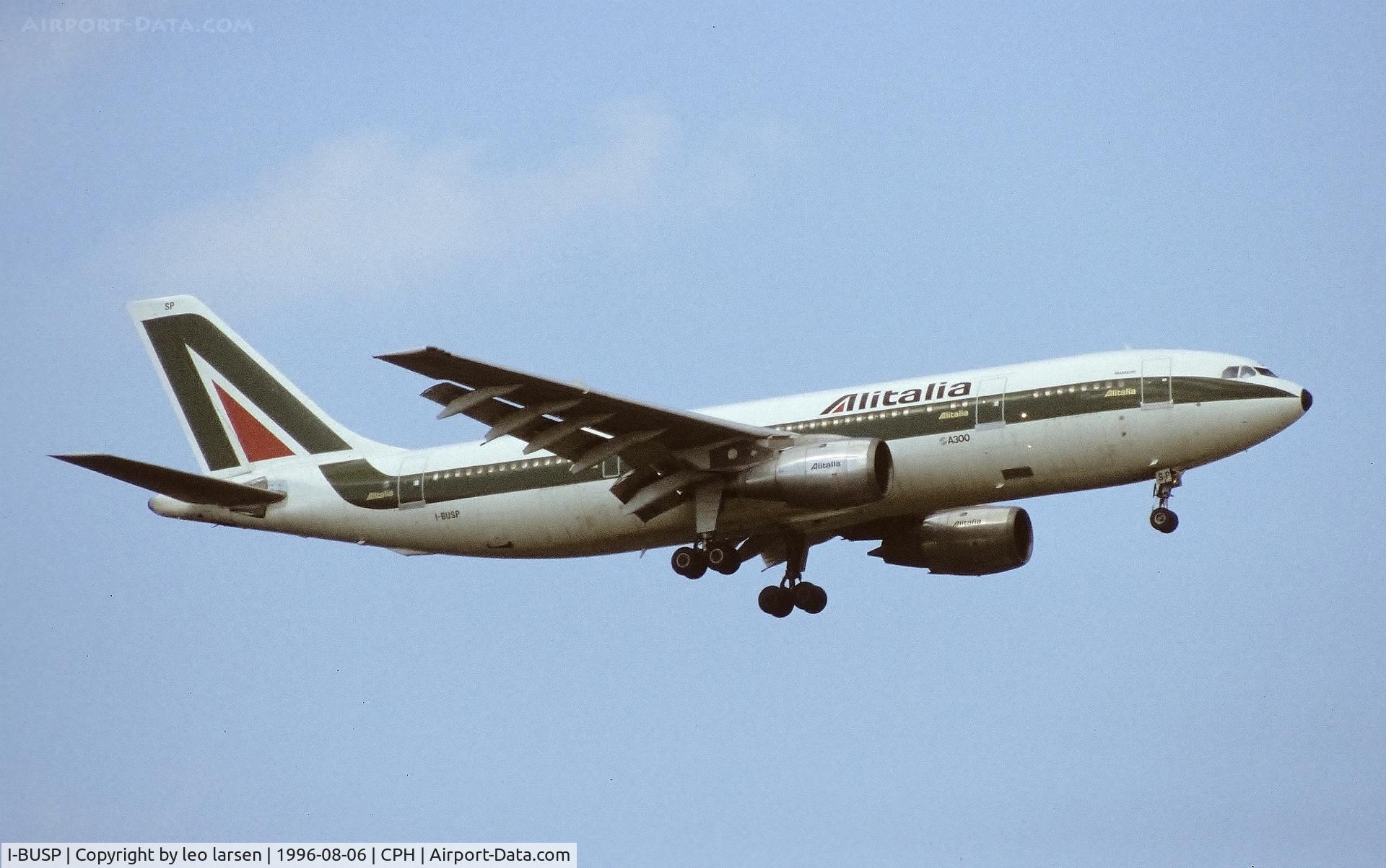 I-BUSP, 1978 Airbus A300B4-103 C/N 067, Copenhagen 6.8.1996