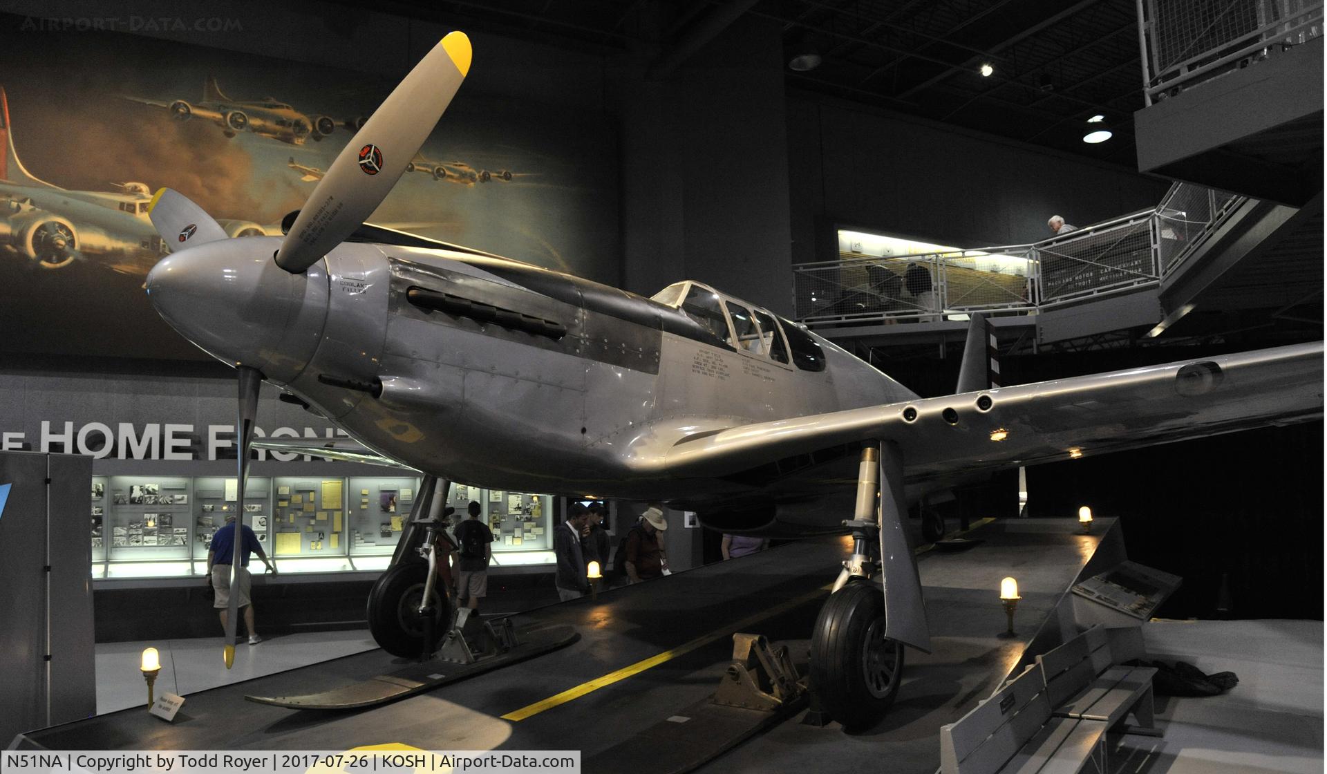N51NA, 1941 North American XP-51 Mustang C/N 41-038, Airventure 2017
