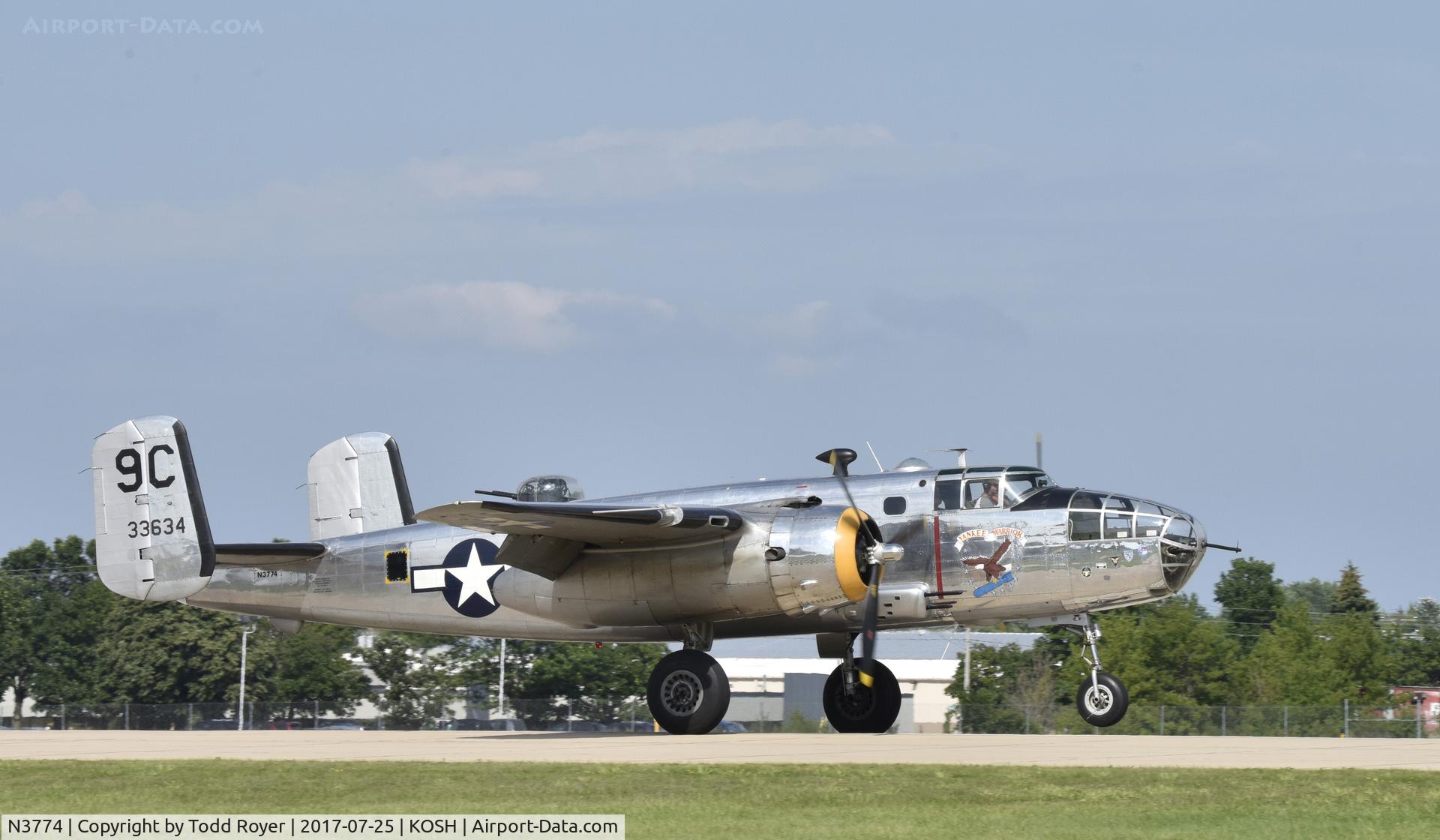 N3774, 1943 North American B-25D Mitchell C/N 100-23960, Airventure 2017