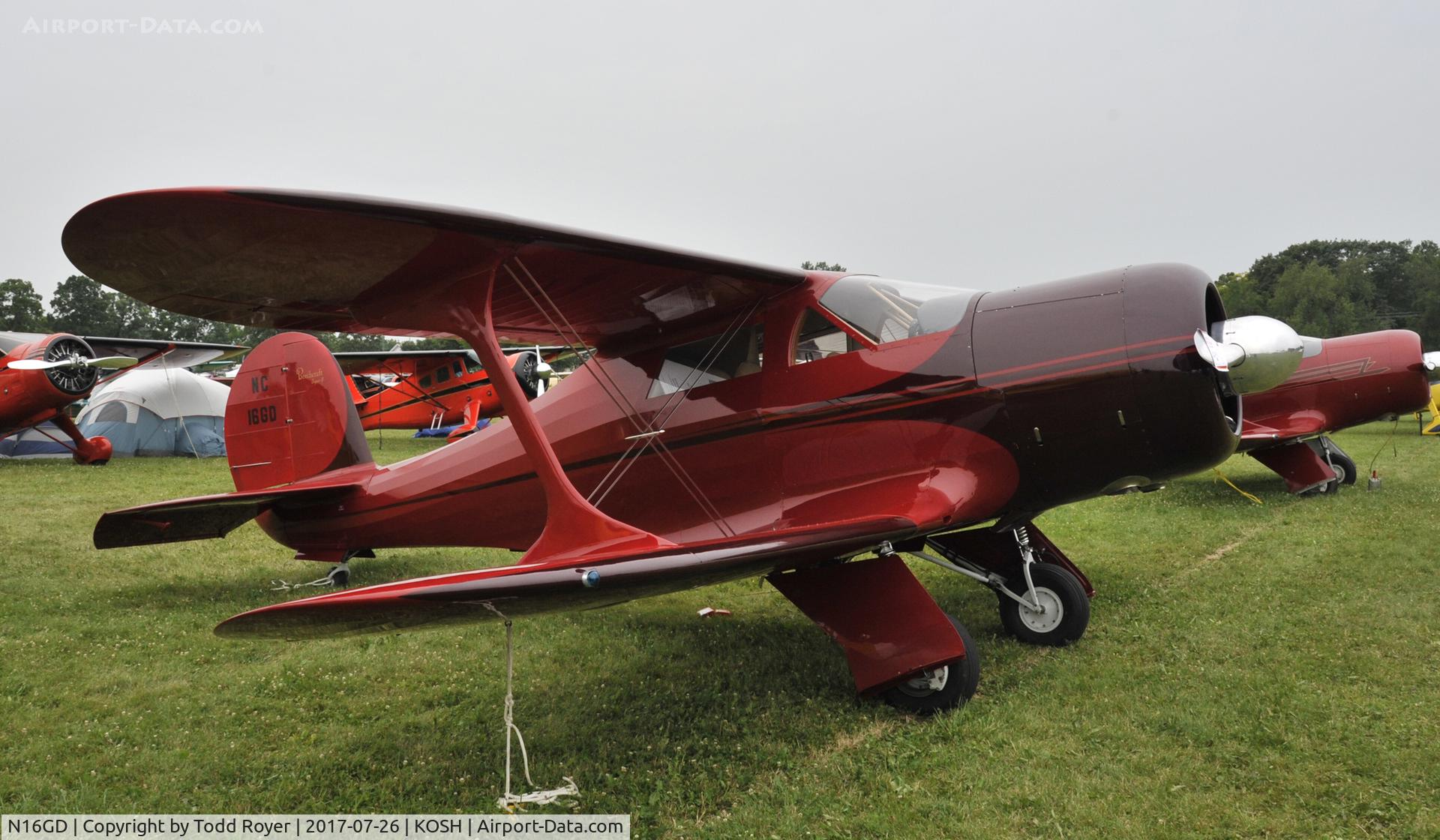 N16GD, 1944 Beech G17S C/N 6766, Airventure 2017