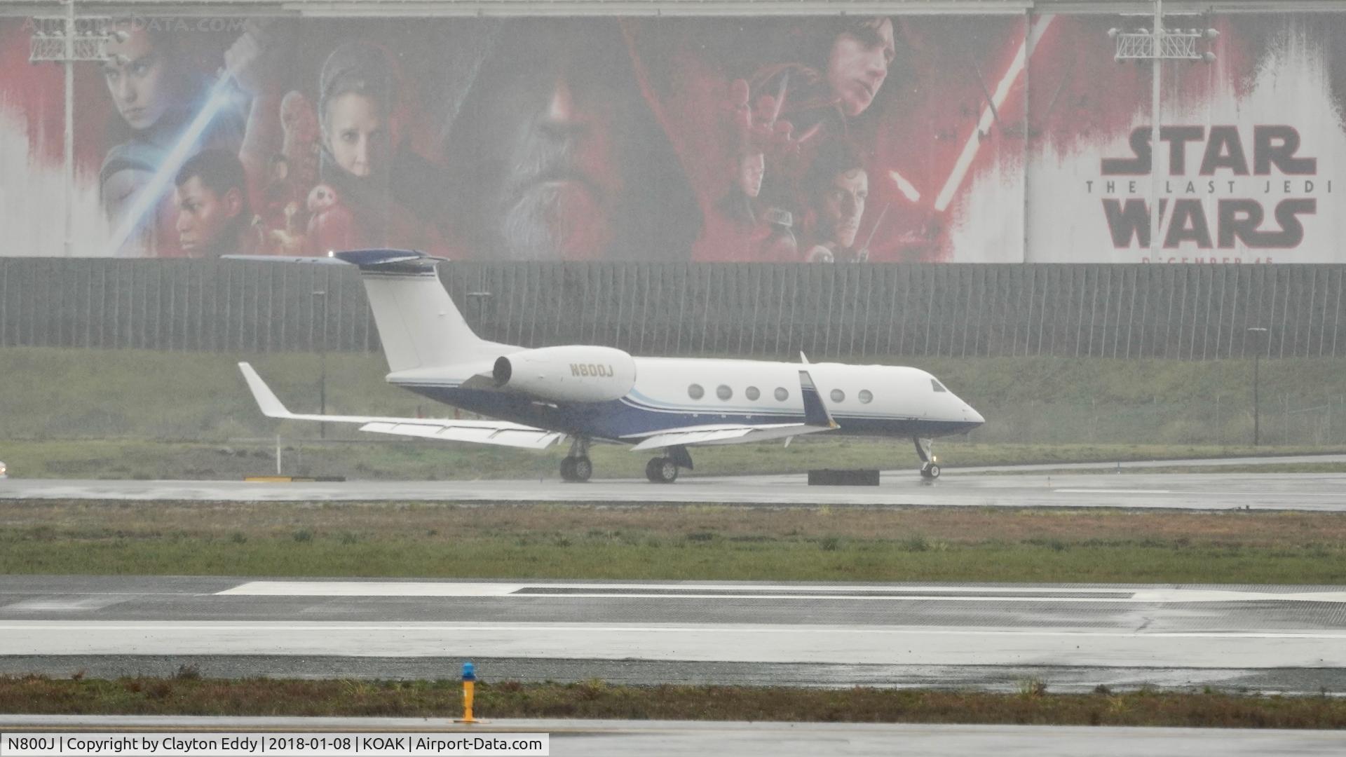 N800J, 1998 Gulfstream Aerospace G-IV C/N 1333, OAK 2018.