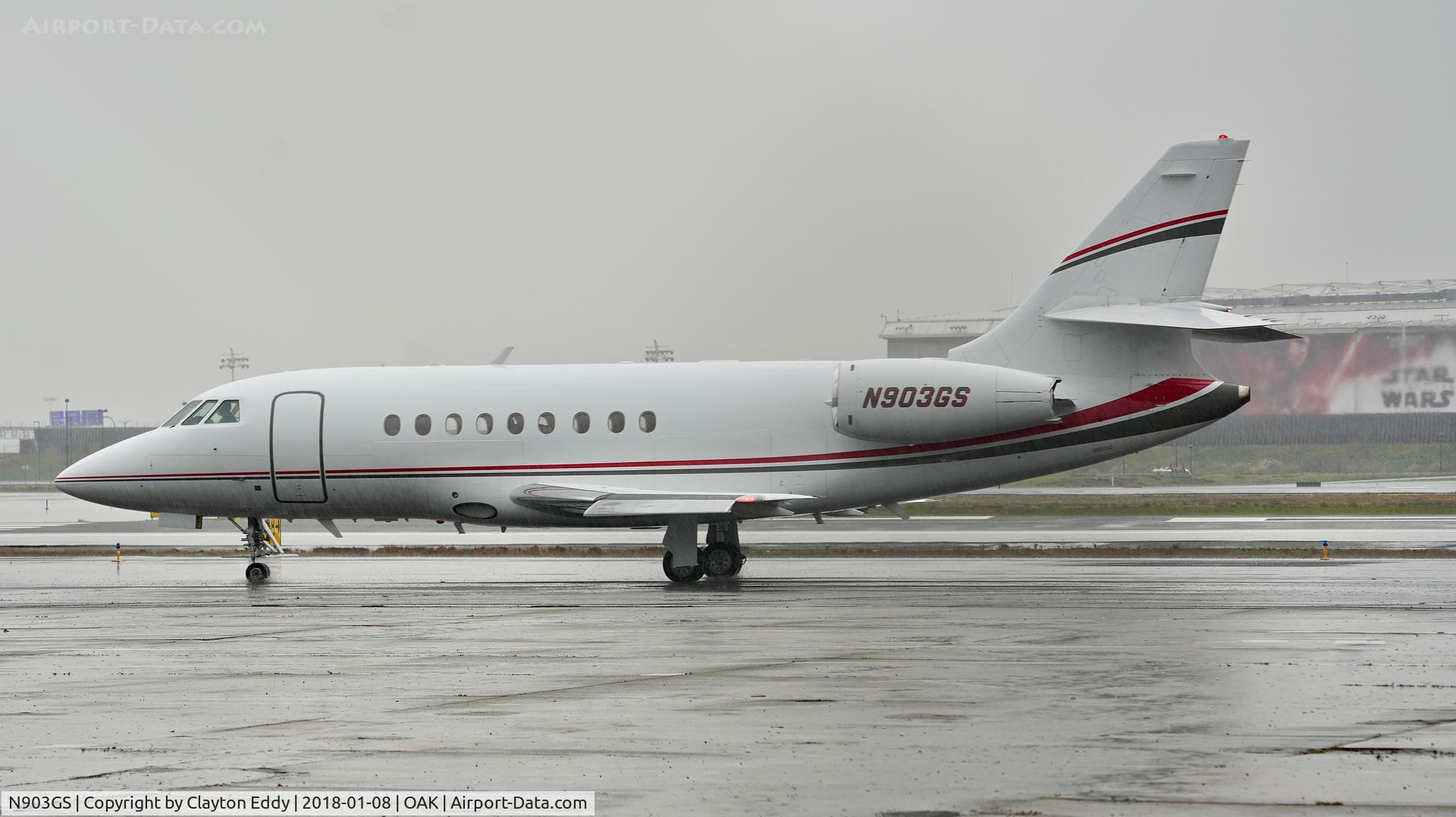 N903GS, 2002 Dassault Falcon 2000 C/N 183, OAK 2018.