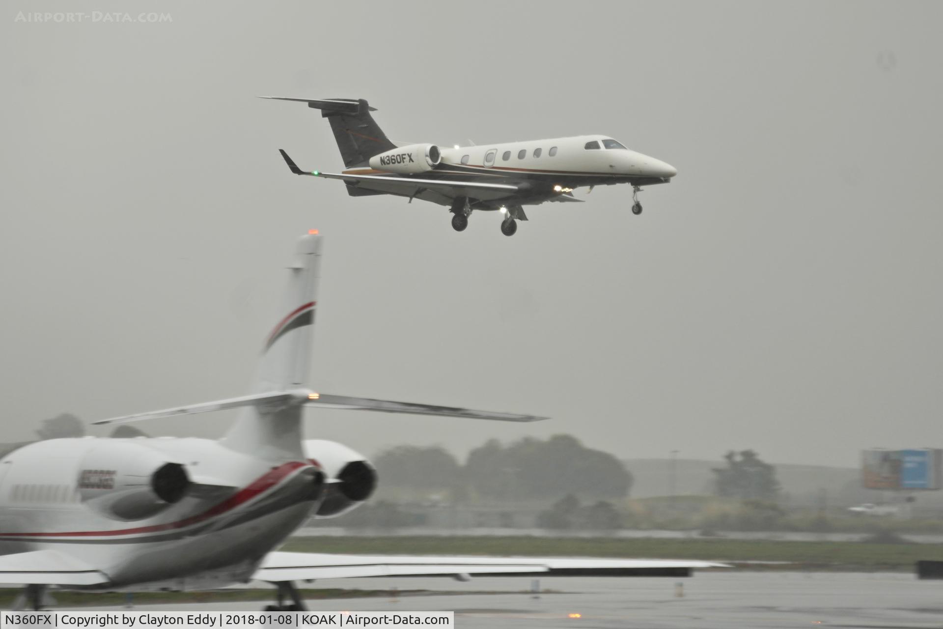 N360FX, 2014 Embraer EMB-505 Phenom 300 C/N 50500233, OAK 2018.