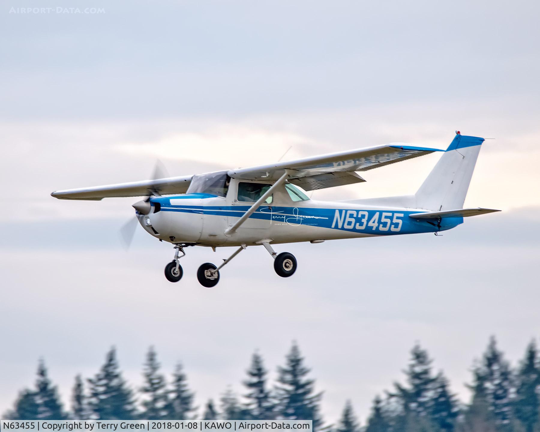 N63455, 1975 Cessna 150M C/N 15077328, KAWO