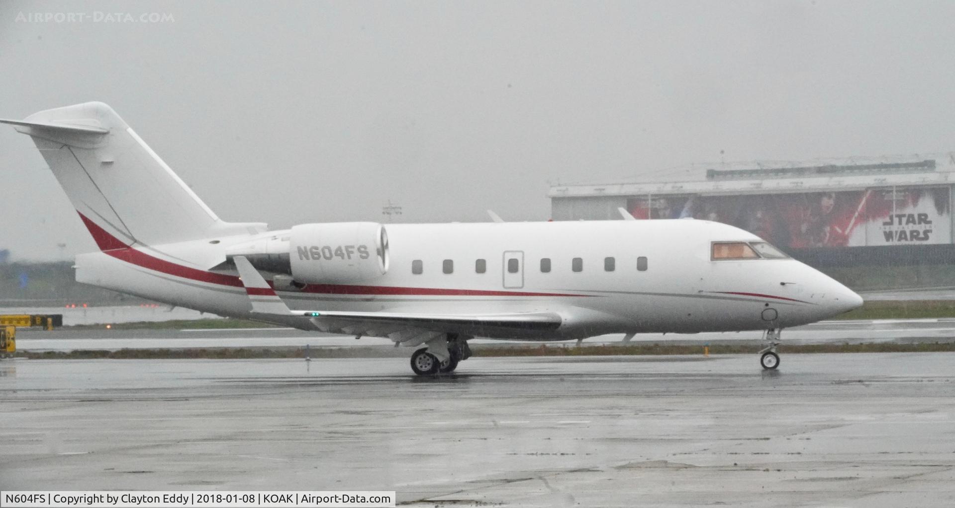 N604FS, 2000 Bombardier Challenger 604 (CL-600-2B16) C/N 5465, OAK 2018.