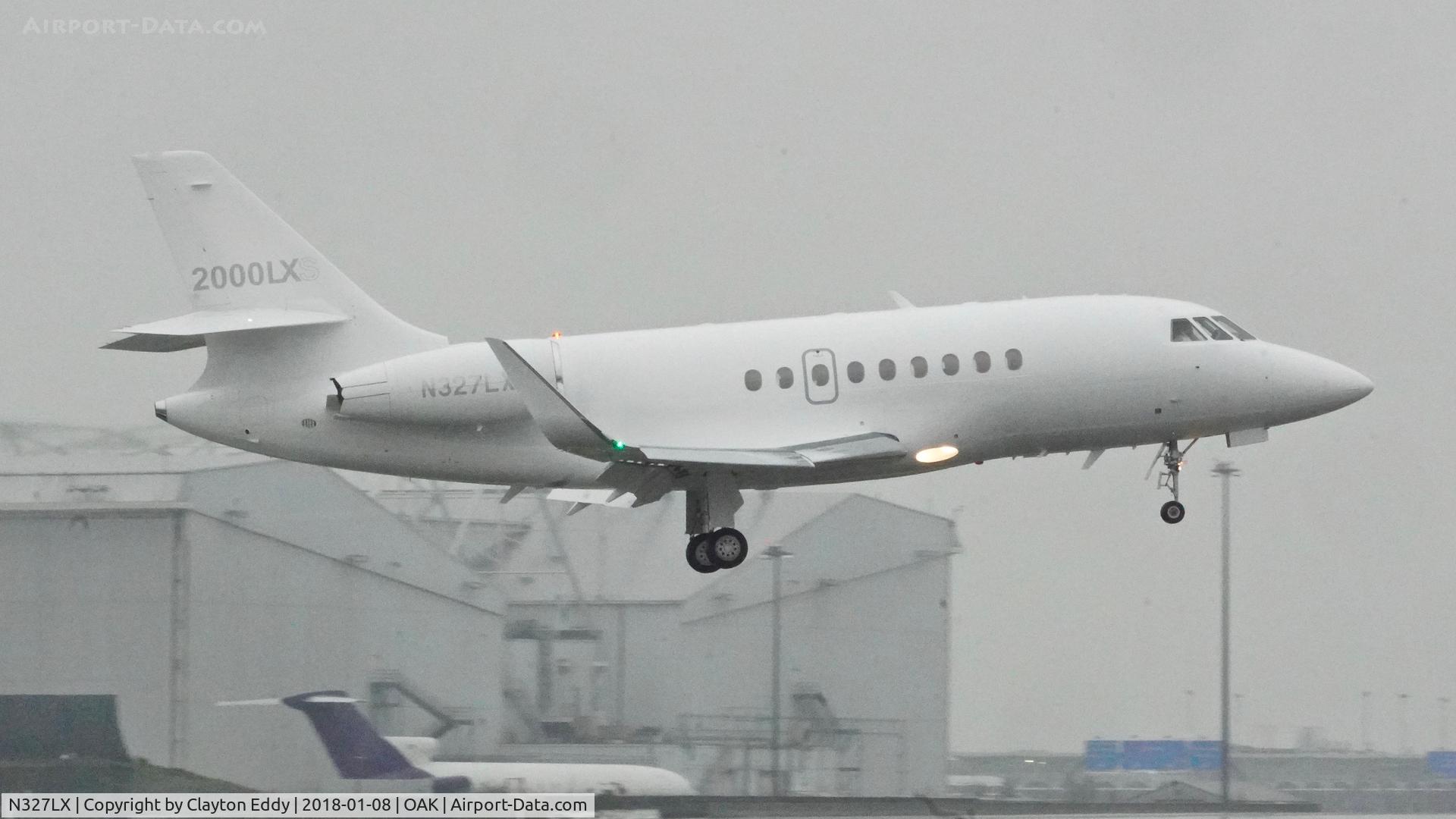 N327LX, 2016 Dassault Falcon 2000EX C/N 327, OAK 2018.
