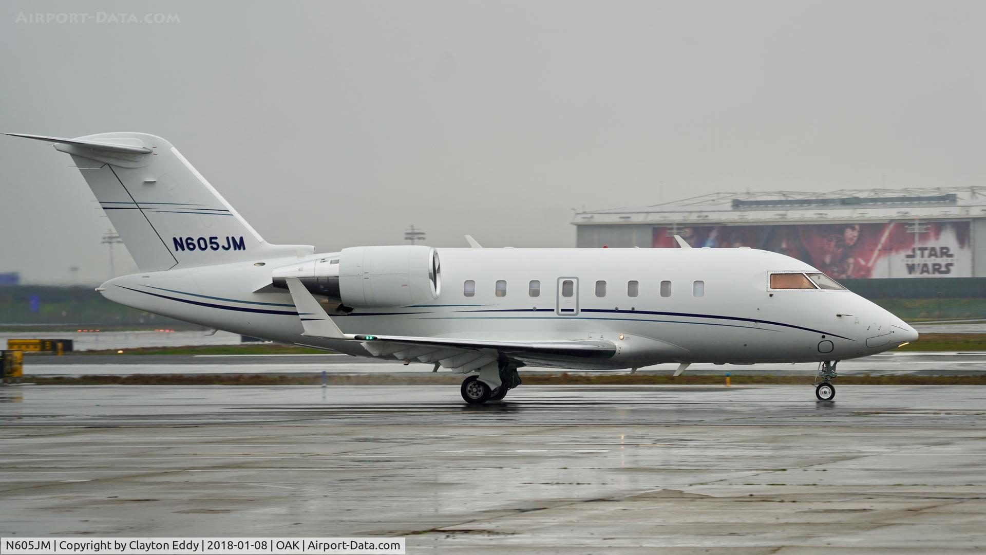 N605JM, 2007 Bombardier Challenger 605 (CL-600-2B16) C/N 5716, OAK 2018.