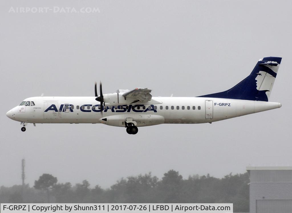F-GRPZ, 2007 ATR 72-212A C/N 745, Landing rwy 23