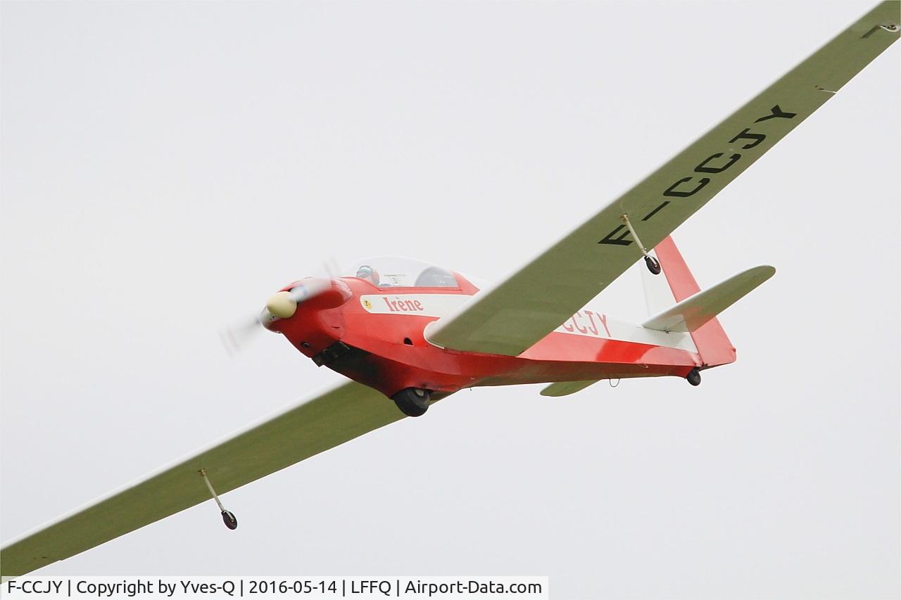 F-CCJY, 1974 Scheibe SF-28A Tandem-Falke Tandem Falke C/N 5763, Scheibe SF-28A Tandem Falke, On display, La Ferté-Alais airfield (LFFQ) Air show 2016