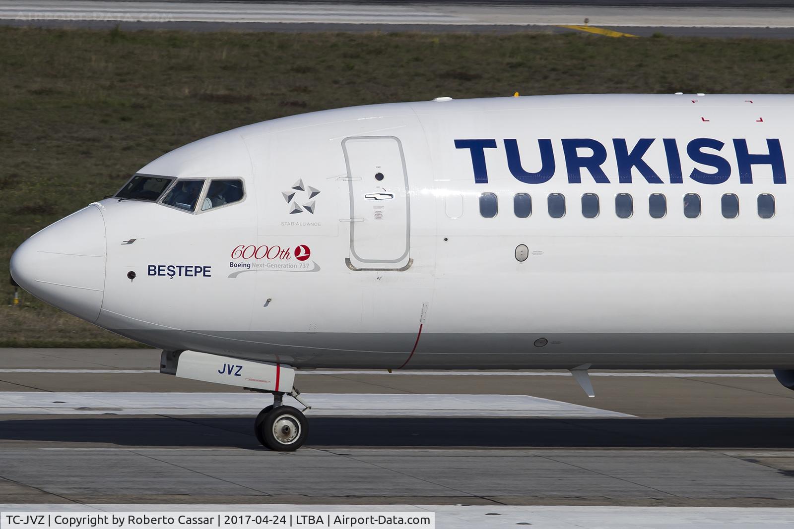 TC-JVZ, 2016 Boeing 737-8F2 C/N 60025, Istanbul Ataturk